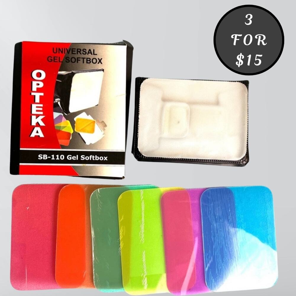🧡3 For $15🧡 - Opteka SB - 110 Universal Gel Softbox & Gels
